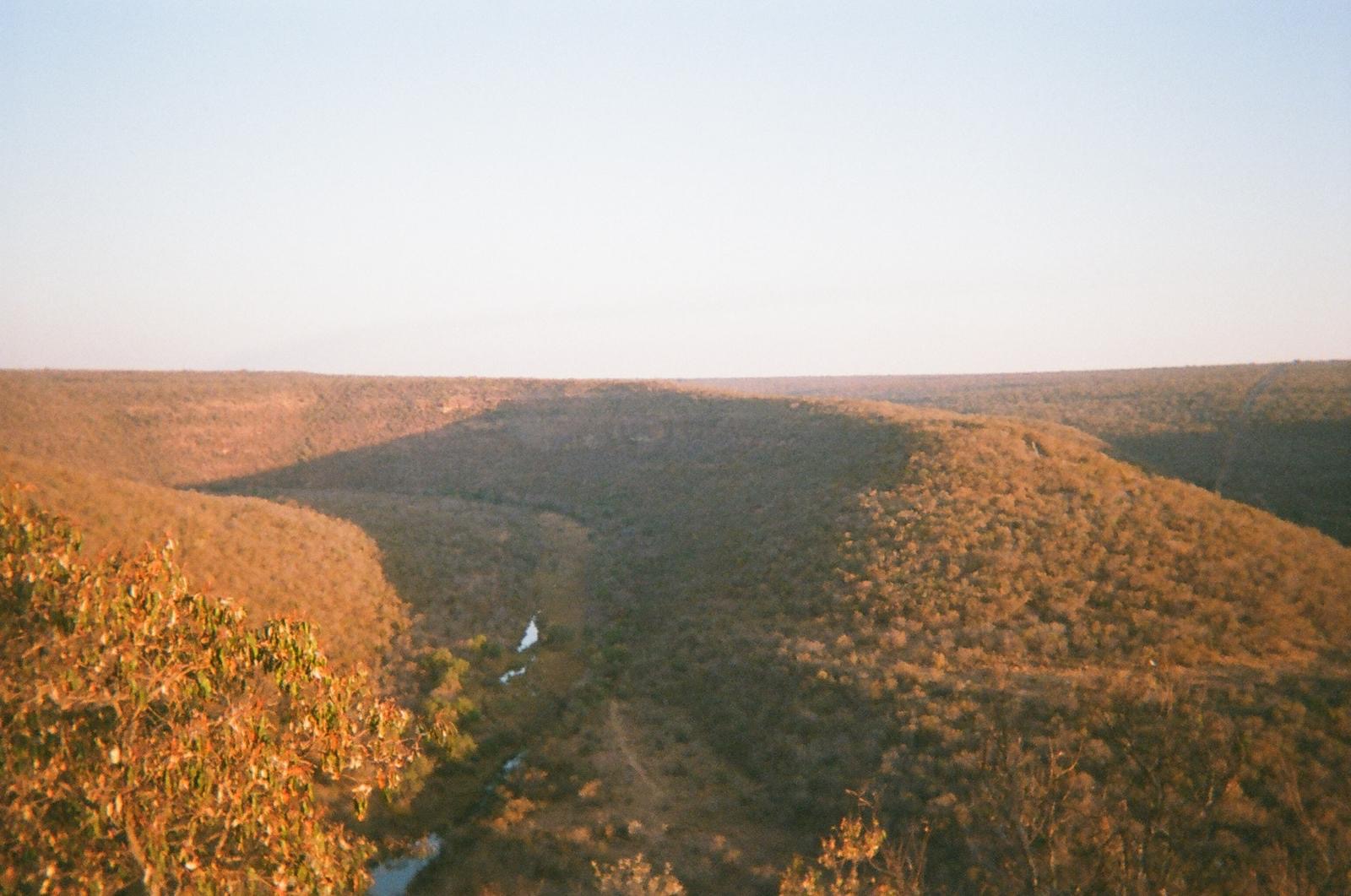 The folded Waterberg landscape in late afternoon light