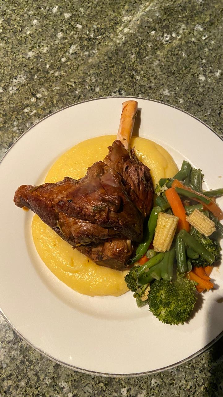 A meal prepared at Seringa